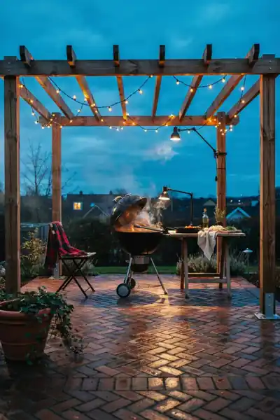 Mini Pergolas With Task Lighting