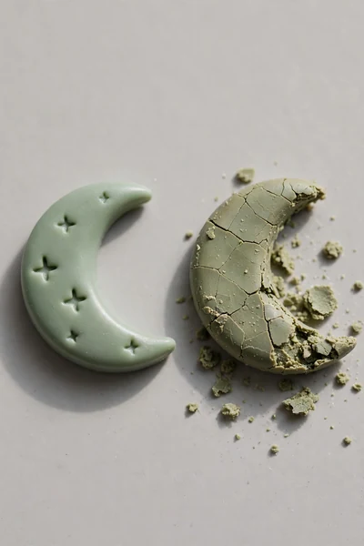 Strong vs cracked polymer clay charm comparison