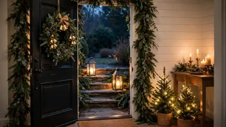 christmas entryway decor