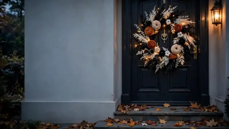 DIY Halloween wreath that looks store-bought chic