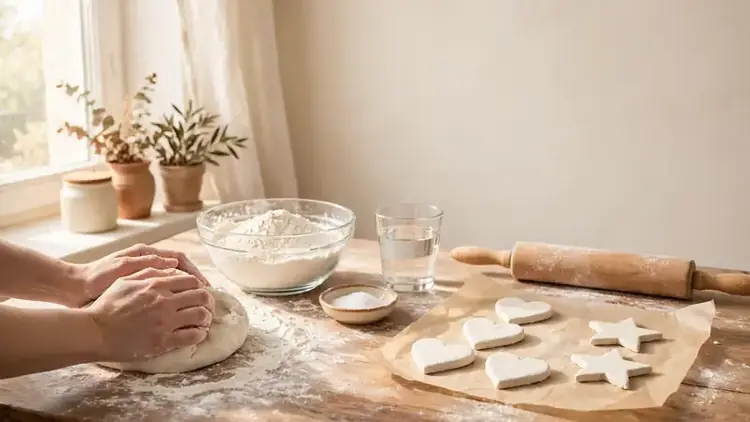 easy air dry clay recipe with pantry staples
