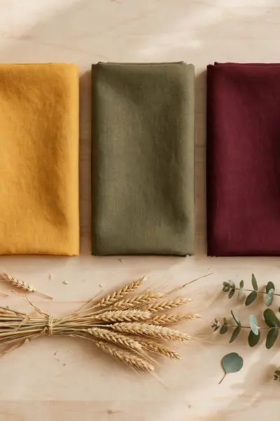 Fall color palette swatches with pumpkin and wheat