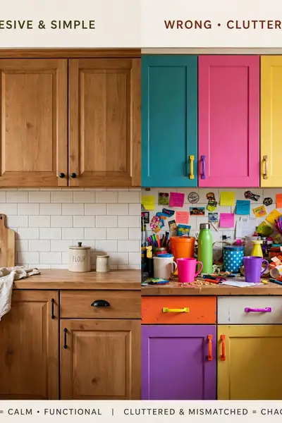 Farmhouse decor mistakes comparison