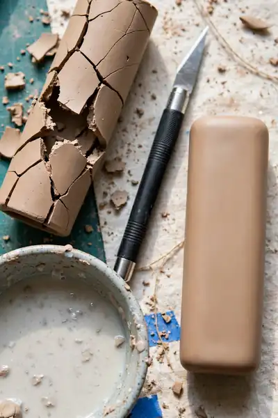 fixing cracked clay lighter case