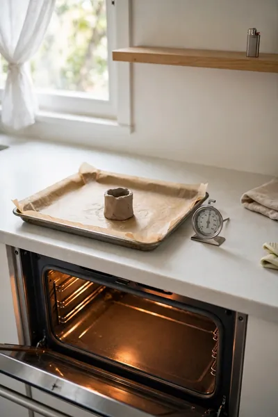 lighter case baking safety setup