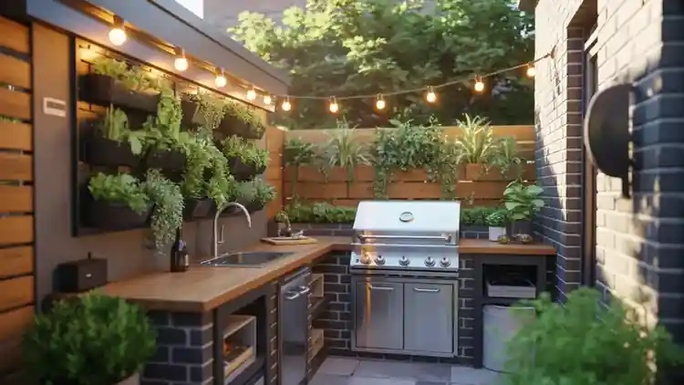 small outdoor kitchen ideas